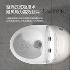 Household gray toilet modern light luxury color toilet siphon large impulse small apartment silent