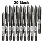 6 PCS Permanent Marker Pen Manga Drawing Markers Black Blue Red Waterproof Ink Sketch Pens Stationery Art School Supplies