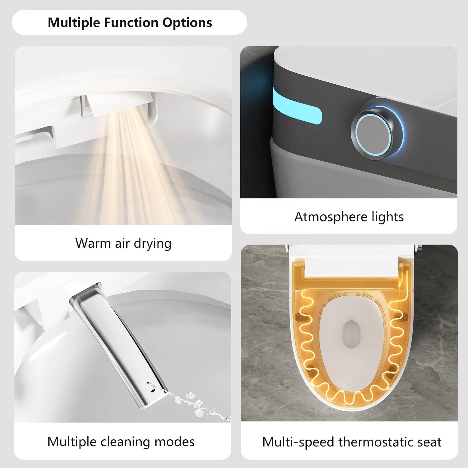 Modern Inodoro Foot Sensor Sanitary Ware Automatic Ceramic Bathroom WC Floor Mounted Smart Toilet With Tank