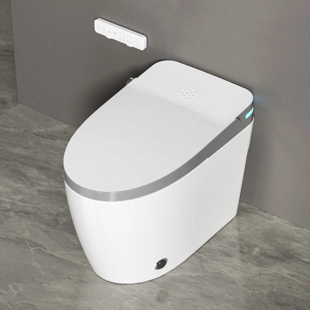 Modern Inodoro Foot Sensor Sanitary Ware Automatic Ceramic Bathroom WC Floor Mounted Smart Toilet With Tank