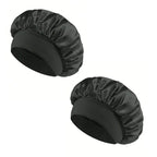 1/2pc Satin Wide Brim Nightcap Silky Bonnet Hair Wrap Sleeping Sleep Cap With Elastic Soft Band Styling Cap Hair Wrapping Tool