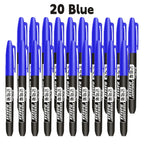 6 PCS Permanent Marker Pen Manga Drawing Markers Black Blue Red Waterproof Ink Sketch Pens Stationery Art School Supplies