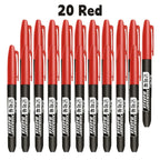 6 PCS Permanent Marker Pen Manga Drawing Markers Black Blue Red Waterproof Ink Sketch Pens Stationery Art School Supplies