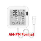 Tuya WiFi Temperature Humidity Smart Sensor With Backlight for Smart Home Var SmartLife Work with Alexa Google Assistant