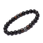 Volcanic Stone Bracelet for Men Lava Wooden Beads Bracelet Tibetan Buddha Wrist Chain Women Men Jewelry Gift New Bracelets