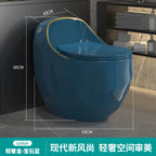 Household gray toilet modern light luxury color toilet siphon large impulse small apartment silent