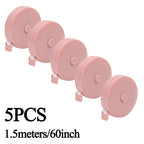 1.5m/60In Small Tape Measure Portable Plastic Tape Measure for Weight Loss Medical Body Measurement Tailor Measure Clothes Waist
