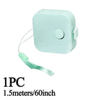 1.5m/60In Small Tape Measure Portable Plastic Tape Measure for Weight Loss Medical Body Measurement Tailor Measure Clothes Waist