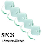 1.5m/60In Small Tape Measure Portable Plastic Tape Measure for Weight Loss Medical Body Measurement Tailor Measure Clothes Waist