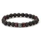 Volcanic Stone Bracelet for Men Lava Wooden Beads Bracelet Tibetan Buddha Wrist Chain Women Men Jewelry Gift New Bracelets