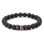Volcanic Stone Bracelet for Men Lava Wooden Beads Bracelet Tibetan Buddha Wrist Chain Women Men Jewelry Gift New Bracelets