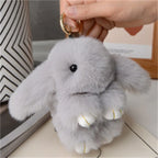 1PCS 15cm Rabbit Fur chain Women Bag Car chain Pendant Decoration Jewelry Bags Hangings Accessories Gifts