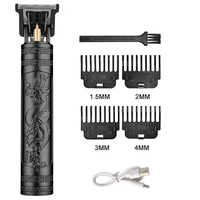 T9 Vintage Hair Clippers for Men Zero Gapped Cordless Hair Trimmer Barber Hair Cutting Machine Beard Trimmer Body Hair Shaver