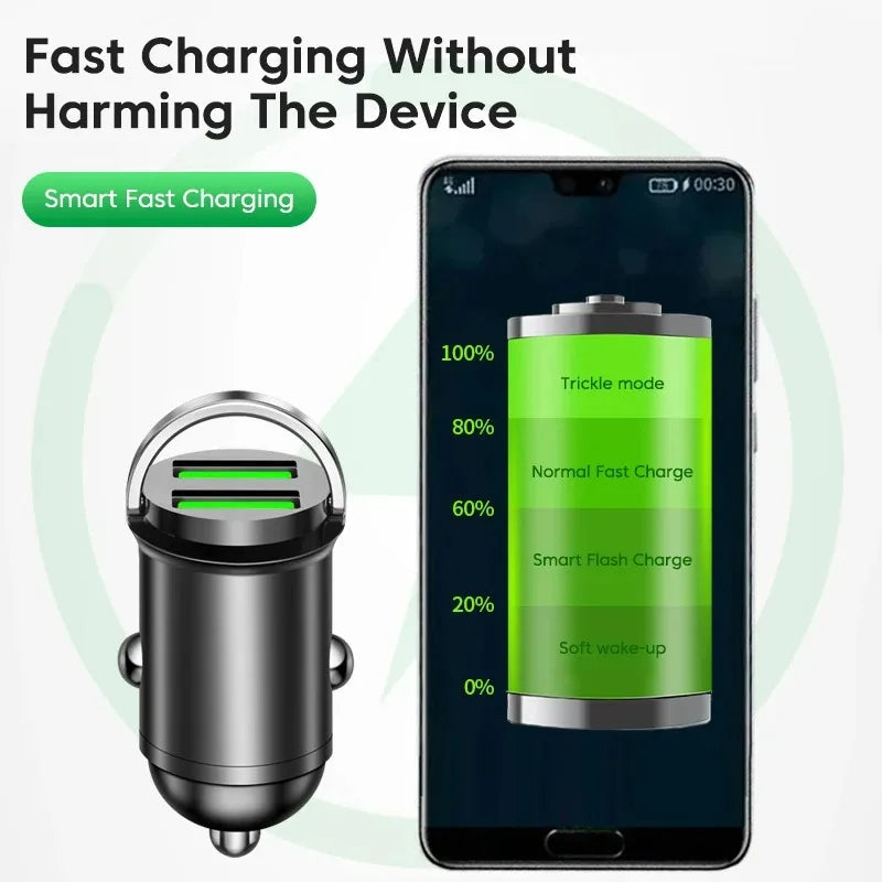 PD 200W USB Car Charger Fast Charging Auto Mobile Phone Adapter For iPhone Samsung Huawei Xiaomi QC 3.0