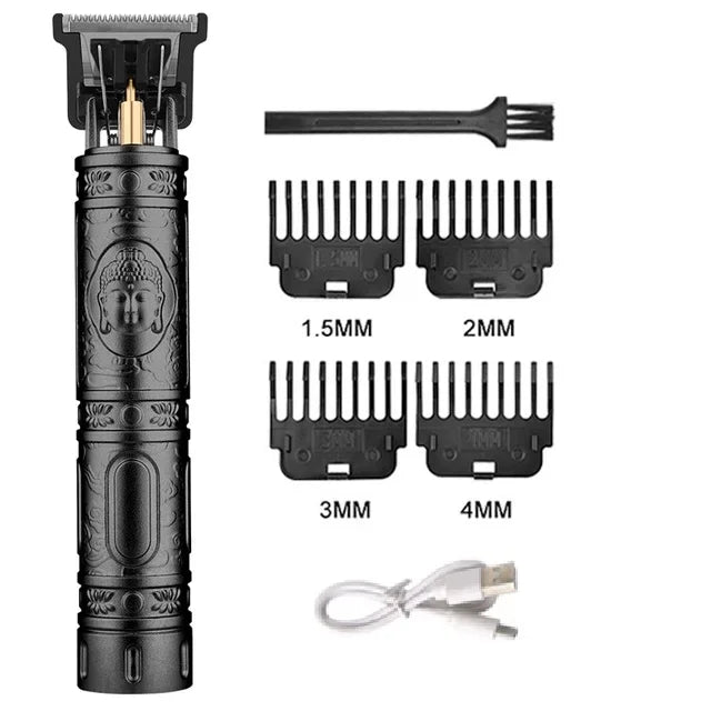 T9 Vintage Hair Clippers for Men Zero Gapped Cordless Hair Trimmer Barber Hair Cutting Machine Beard Trimmer Body Hair Shaver